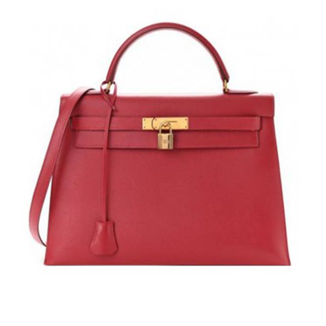 HERMES HERHERMES KELLY RED HANDMADE (25cm*17cm*7cm)